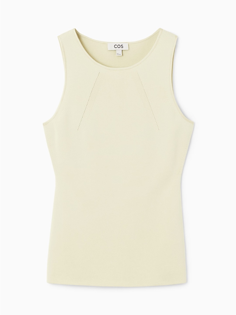 COS beige knitted tank top